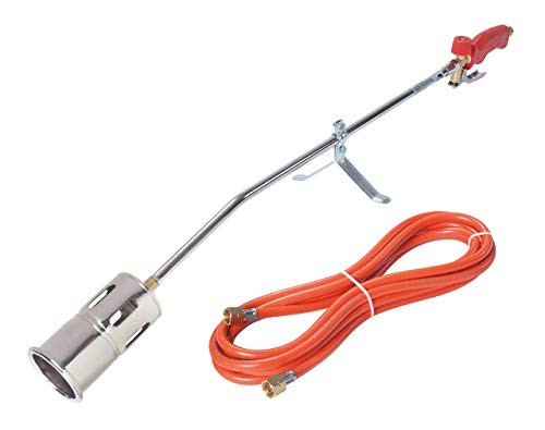 ROTHENBERGER Industrial Hochleistungsbrenner RoMaxi Premium Inkl. 5M Propan Gasschlauch, Unkrautvernichter…