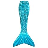 Play Tailor Mermaid Tail Swimmable Costume Swimsuit for Girls Swimming (No monofin)
