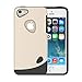 iPhone SE Case,iPhone 5S/SE/5 Cases, Fastbee Pebble Series Dual-layer TPU Rubber Protective Carrying Cover Case for iPhone SE/5/5S Gold