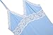 Ekouaer Womens Enchanting Lace Nightshirts Chemises Slip Plus size (Blue, XL)