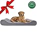 Furhaven Pet Dog Bed | Orthopedic Micro Velvet Ergonomic Luxe Lounger Cradle Mattress Contour Pet Bed w/ Removable Cover for Dogs & Cats, Gray, Jumbo