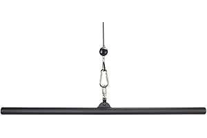 HOG LEGS LAT MACHINE ATTACHMENTS HOG LEGS 48" STRAIGHT LAT BAR Fat Grip 1-3/4" the Best Lateral Pulldown Bar - Lat Pull Bar for Cable Back Workouts - Lat Pull Down Bar Extreme!