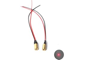 BEITESI 650nm red light laser module industrial laser module adjustable focal length6.2mm(point-2packs)