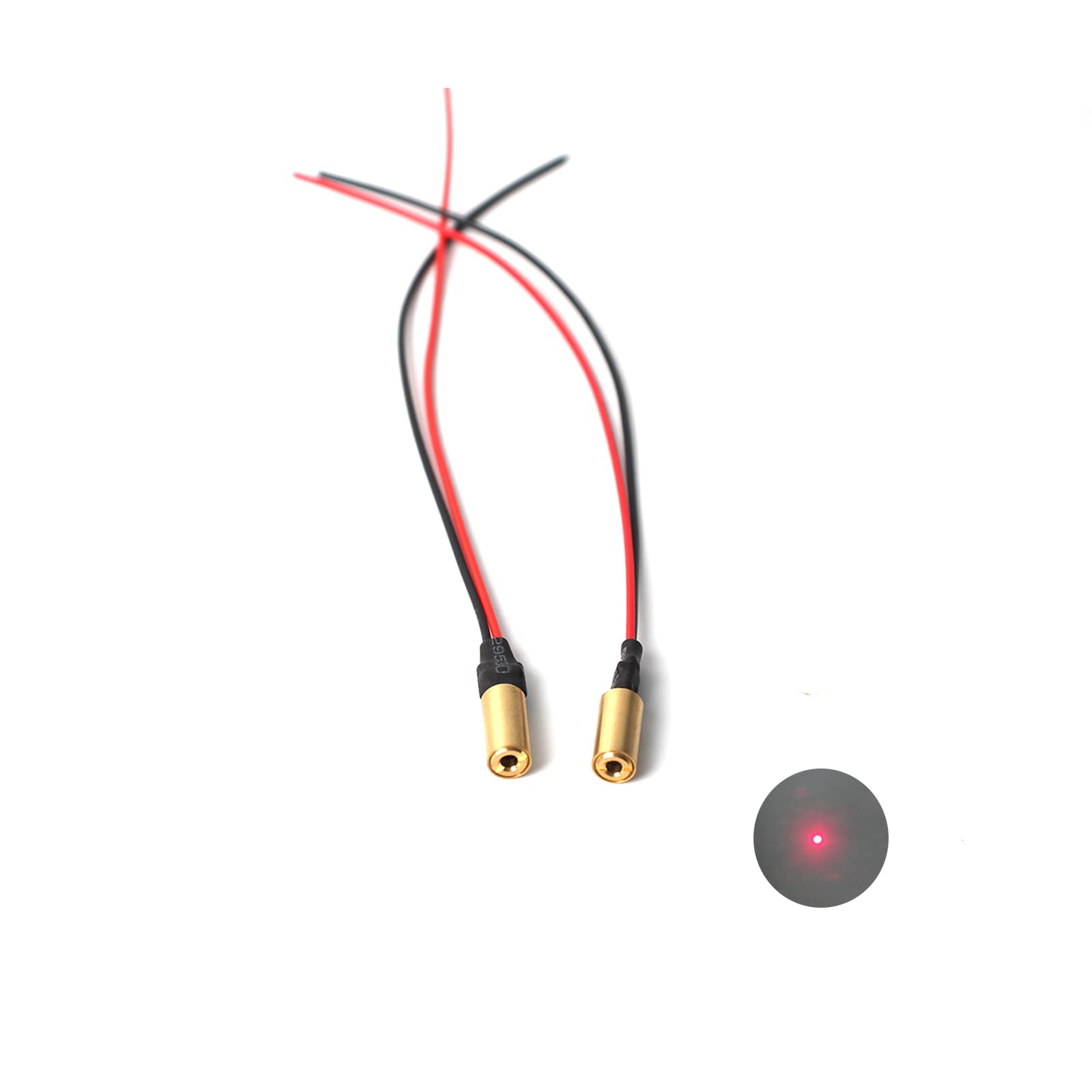 Photo 1 of 650nm red light laser module industrial laser module adjustable focal length6.2mm(point-2packs)