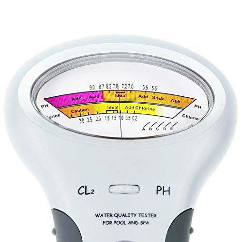 Water Test Meter PH CL2 Chlorine Level Meter Water Quality Tester Test Monitor, TLT Retail Swimming Pool Spa Digital Water Quality Tool - Thumbnail 3