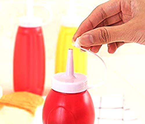 3 Squeeze Bottle Dispenser Condiment Containers, Ketchup and Mustard Set, Squeeze Bottles Dispensers for Camping, Cookware, Picnic Baskets, Picnic Time, Picnic Table, Great Grill Accessories - Thumbnail 4