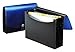 Smead Poly Frequency Expanding File, 12 Pockets, Flap and Cord Closure, Letter Size, Blue/Black (70863)