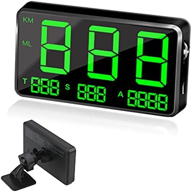 kingneed Original Universal GPS Head Up Display Speedometer Odometer Car Digital Speed Display MPH Over Speeding Alarm Car Clock for All Vehicles C60/C60S/C80/C90 (C80-1) kingneed Original Universal GPS Head Up Display Speedometer Odometer Car Digital Speed Display MPH Over Speeding Alarm Car Clock for All Vehicles C60/C60S/C80/C90 (C80-1)