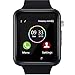Smart Watch - YIIXIIYN Bluetooth Smart Watch Sport Fitness Tracker Wrist Watch Touchscreen with Camera SIM SD Card Slot Watch Compatible iPhone iOS Samsung LG Android Women Men Kids (Black)