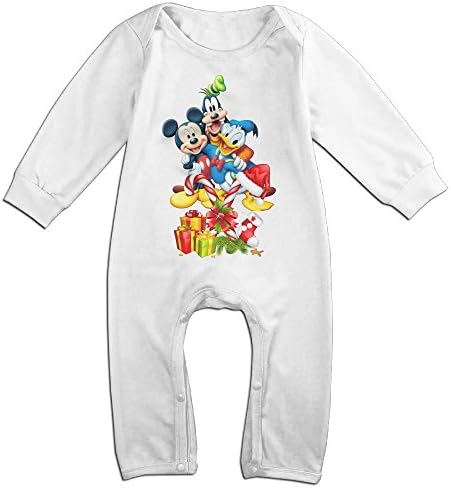 VanillaBubble Mickey Mouse And Christmas For 6-24 Months Toddler Cool Tshirt White Size 24 Months