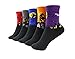 Timntts Colorful Womens Mens Halloween Crazy Fun Casual Cotton Crew Bats Socks Free Size