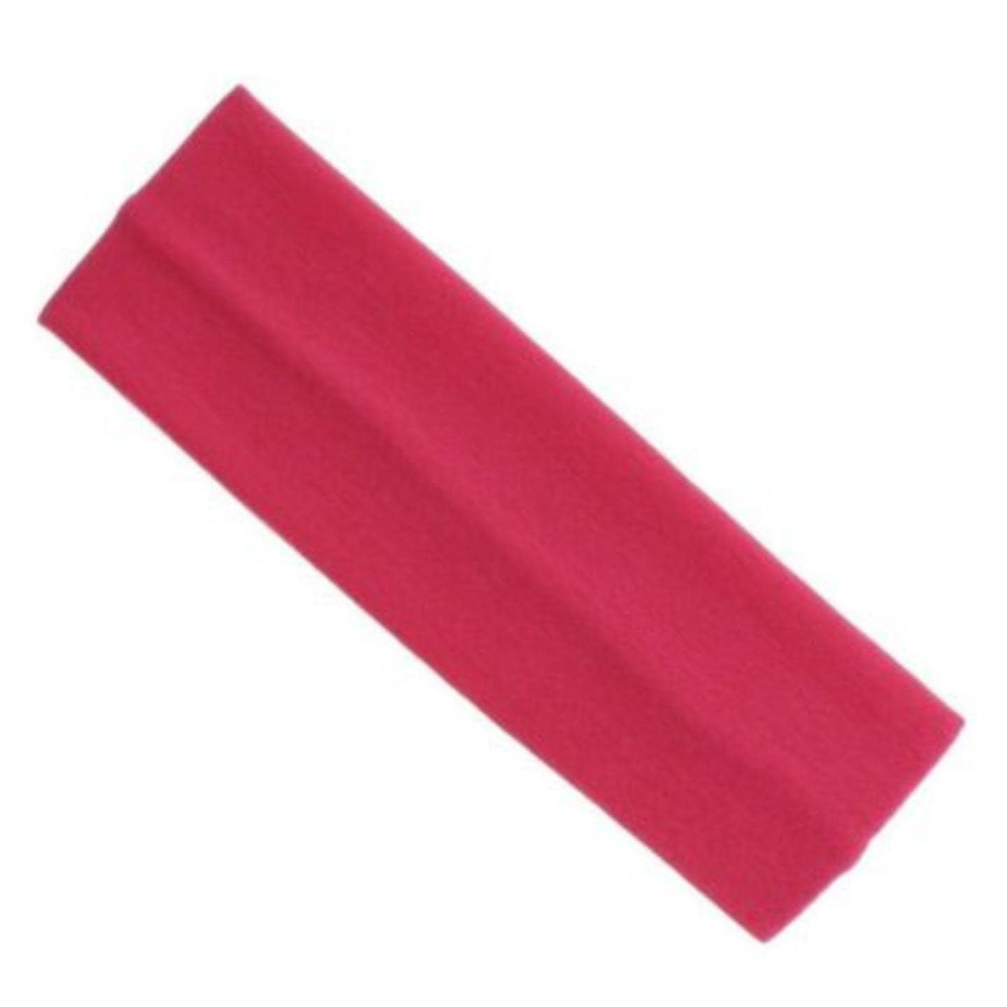 Topkids Accessories Yoga Headband Head Band Kylie Hairband Hair Band Hair Bandeau Stretchy Elastic Gym Sports Fabric For Women, Men and Boys, Girls (7cm / 2.7", Fuchsia) — image 1