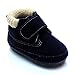Kuner Baby Boys and Girls Cotton Rubber Sole Sneaker Outdoor Warm Boots First Walkers (150(14cm(18-24months), Dark Blue)