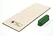 Leather Honing Strop 3 Inch by 8 Inch with 1oz. Green Compound by Garos Goods