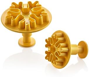 Pada Snowflake Plunger Cookie Cutters - Decorating Mould Set, Cake Decorating Tool For Premium Convenience In Baking - Excellent Professional DIY Tool (Snowflake)