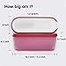 Set of 2, Ice Cream Containers for Homemade Ice Cream - 1.5 Quart Each, Reusable Freezer Storage Containers - Red