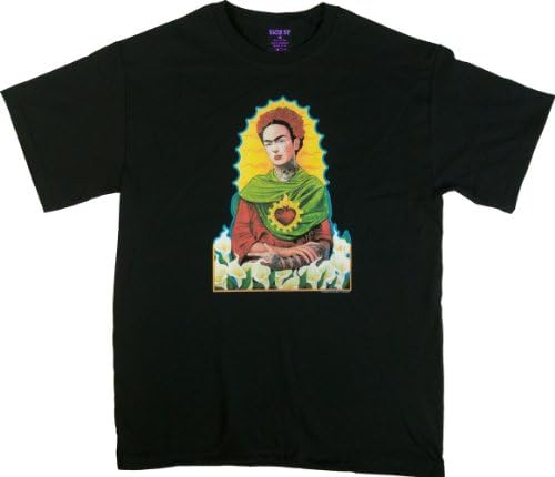 PosterPop Gustavo Rimada Frida Kahlo T Shirt Large Black