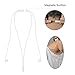 ADAX Neckband Wireless Earbuds Bluetooth Sports in Ear Headphones Around Neck Headset with Microphone Mic Volume Control Sweatproof Earpieces for Gym Running Earphones for iPhone,White
