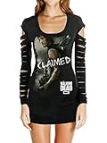 Walking Dead Daryl Claimed Laser Cut Juniors Black T-Shirt