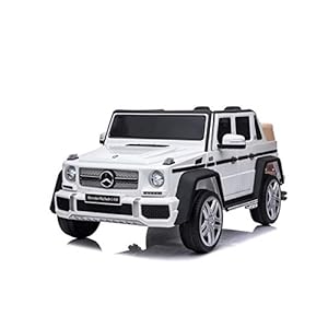 ATAA Mercedes Maybach G650 – Blanco – Coche eléctrico para niños Mercedes Maybach G650 Landaulet batería 12v y Mando Remoto para Padres