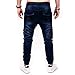 Leadmall Men’s Workout Stretchy Jeans – Men Cargo Sport Jogger Skinny Fit Denim Pants – Drawstring Elastic Waist Trousersthumb 4