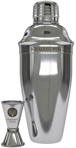 Professional &amp; Premium Martini and Cocktail Shaker Set Built-in Strainer - Special Bundle with Jigger - Superior Stainless Steel