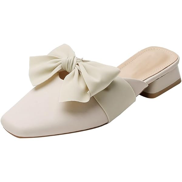 Amazon.com | VFDB Women Mules Elegant Dressy Flats Closed