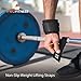 ProFitness Weight Lifting Straps - 10” Long Wrist Straps for Weightlifting - Padded Neoprene Lifting Straps Gym with Non Slip Silicone Grip Men and Women - Weightlifting Wrist Straps