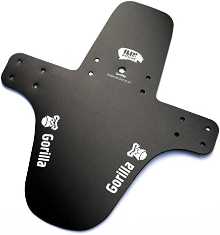 ILIN protection Gorilla MTB Fender Mud Guard (Black/White, Short)