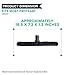 Janitorial Heavy Duty 1 1/2 inch Vacuum Cleaner Floor Brush Tool Attachment fits ProTeam Floor Brush Vacuum Attachment Tool For Proteam Dustcare Hoover Oreck Commercial Backpack Vacuums; 14 inch wide; Compare To Part # 100144