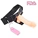 Y-NOT Sex Toys Strap on Dildo Wearable Harness Realistic Penis Long Silicone Dildo Hollow Penis Adjustable Vibrating Masturbator for Female Male Couple Women Lesbian Sex Fun 7