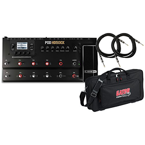 UPC 700355953814, Line 6 POD HD500X Guitar Multi-Effects Processor w/DLX Pedal Bag and (2) 18.6&#39; Guitar Cables