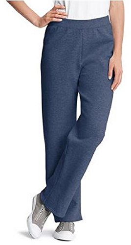 Hanes Womens ComfortBlend Fleece Sweatpants (Medium, Navy Heather)