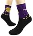 Timntts Colorful Womens Mens Halloween Crazy Fun Casual Cotton Crew Bats Socks Free Size