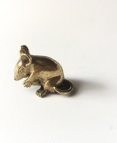 ALONG - Rat Brass Dollhouse Miniature Animal Collectibles Furniture Decor Figurines