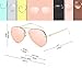 GAMT Aviator Sunglasses for Women Metal Frame Eyeglasses Gold-Barbie Pink