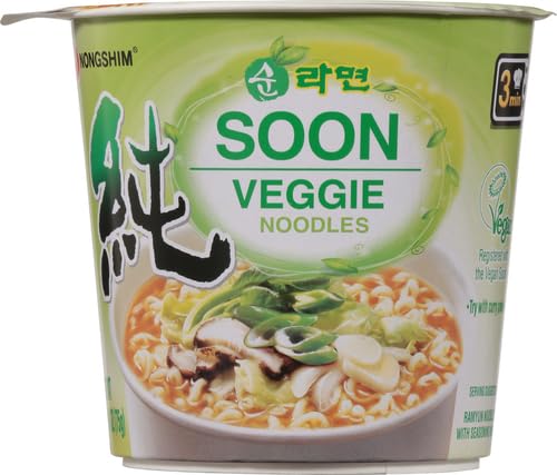 NONGSHIM SOON VEGGIE NOODLE CUPS 75G (2 CUPS)