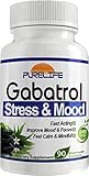 PureLife Gabatrol, Fast Acting Stress and Mood Formula, 90 Capsules. Helps Improve Mental Focus and Clarity. Promotes Relaxation. GMO Free by purelife