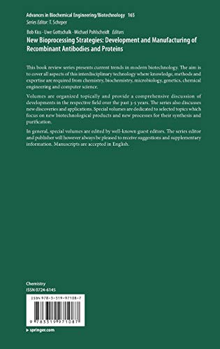 New Bioprocessing Strategies: Development and Manufacturing of Recombinant Antibodies and Proteins (Advances in Biochemical Engineering/Biotechnology) - Thumbnail 2