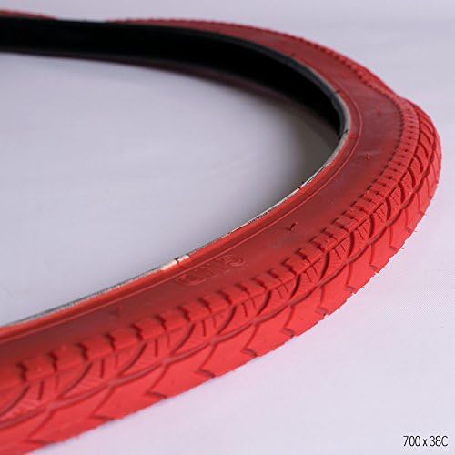 Commuter City Bike Tire, 700 x 38C (4 colors: blue, red, cream and teal) Works for Fixie Bike as well