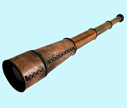 Antique World Kelvin & Hughes Antique Collectible London 1885 Pirates Theme Spyglass Brass Art Décor Nautical Telescope AWUSATC 041