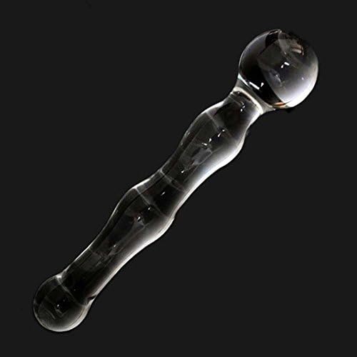 Female Glass massager Toys - Super Smooth Personal Body Massager. Handheld Glass Wand Toys for Women