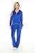 Women's Athletic Soft Velour Zip Up Hoodie and Sweat Pants Set