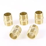 eDealMax 5PCS 3/8 a 3/8 PT PT M/M filettatura