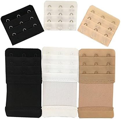 SINDBIN Bra Extender,Women Bra Extension Strap(Pack of 6) (3 Hooks)