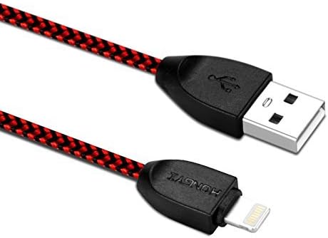 Lightning cable, Jacklinecable MFI Certified Iphone 6 Lightning USB Charging Cable 5ft Extra Long Cord for Iphone 6s 6s+ 6plus 6, 5s 5c 5,ipad Air Mini Min2, Ipad 4,ipod 5,ipod 7, Ios9 (red)