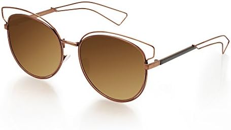 TWING Classic Mirrored Square Sunglasses for Men and Women Double Bridge M10166-OC