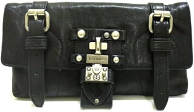 juicy couture black leather purse