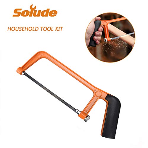 SOLUDE Home Repair Tools Sets,82 Pieces Saw Screwdrivers Sets General Household Hand Tool Kits with Plastic Toolbox Storage Case