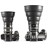 Universal Len-s Folding Hood Anti-Reflective Silicone Hood for DSLR Camera Photography Equipment Accessories (M(72-112mm))